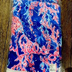 Borealis Blue Swim on Over beach towel